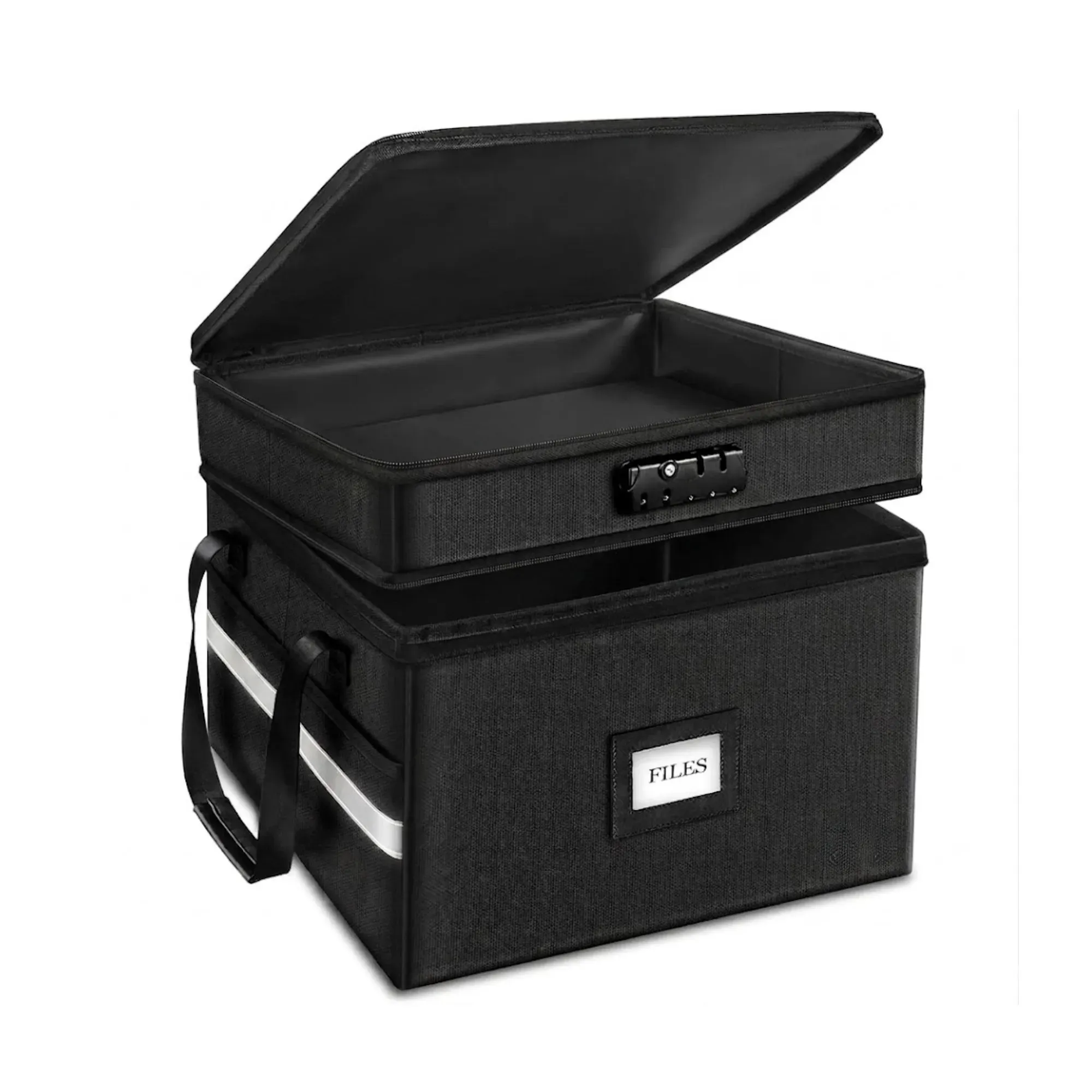 CARLA HOME Fireproof Document Box with Lock - Fabric - Office - Fireproof view 10