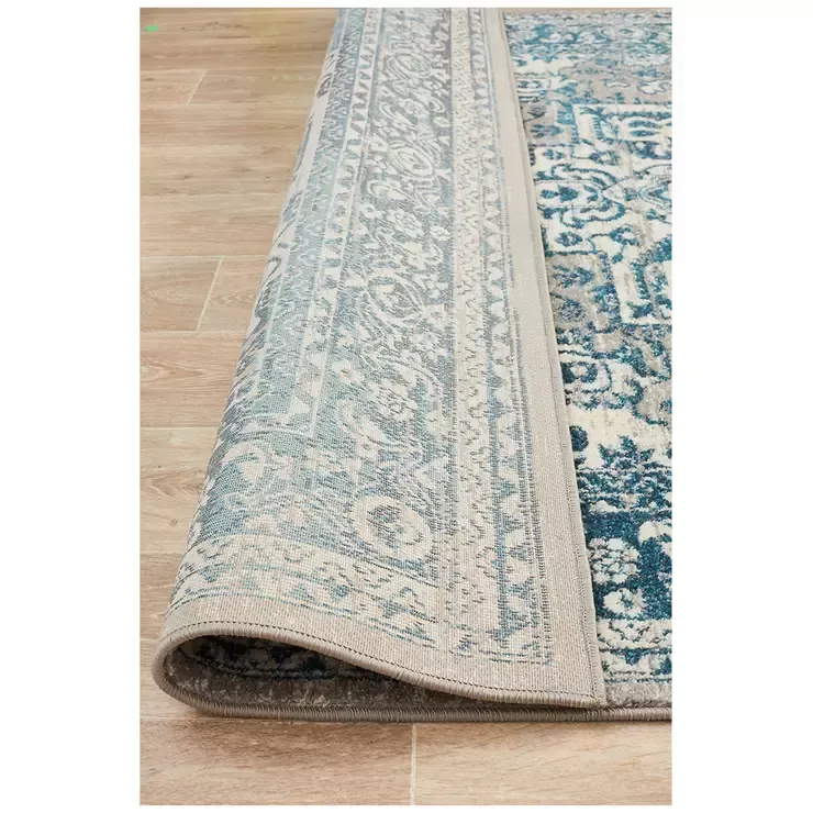 Blue Indoor Rug 400 x 300cm - Soft Material for Home Use view 5