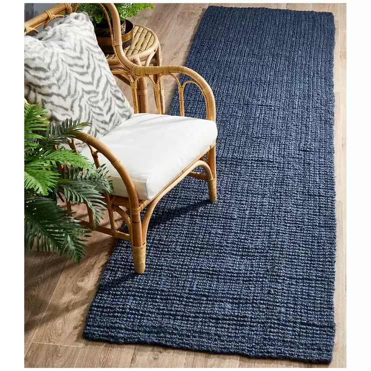 Navy Indoor Rug 320 x 230cm for Living Room view 4