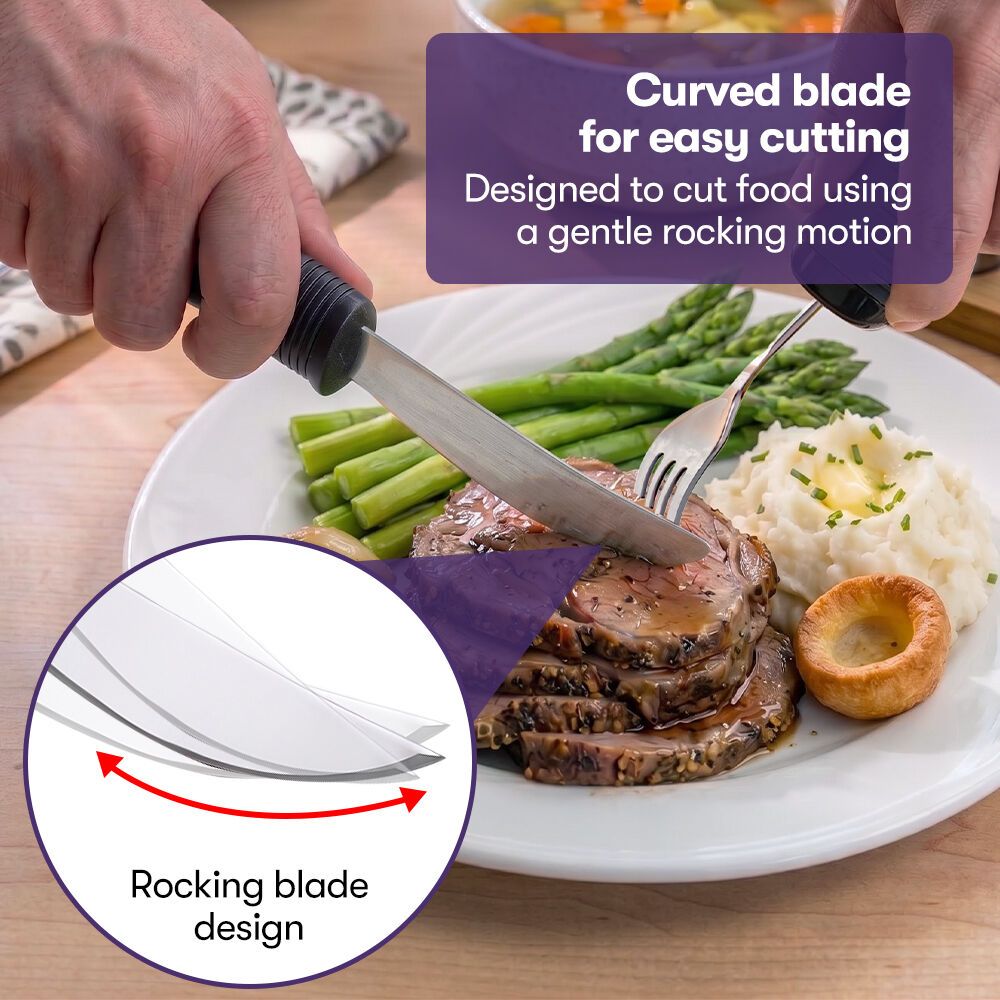 EQUIPMED Adaptive Non-slip Grip Cutlery Set view 3
