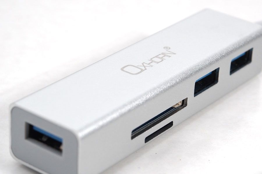 OXHORN AD-U31-H3C Type C to USB3.0 HUB+Card Reader view 2