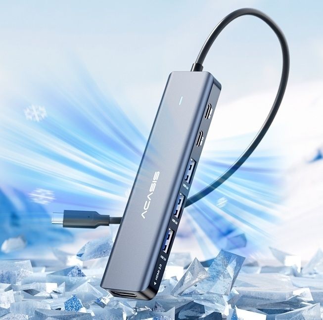 ACASIS DS9901 6-in-1 USB-C Hub: 4K HDMI, 3x USB-A 3.0, USB-C x 1 100W PD x 1 view 8