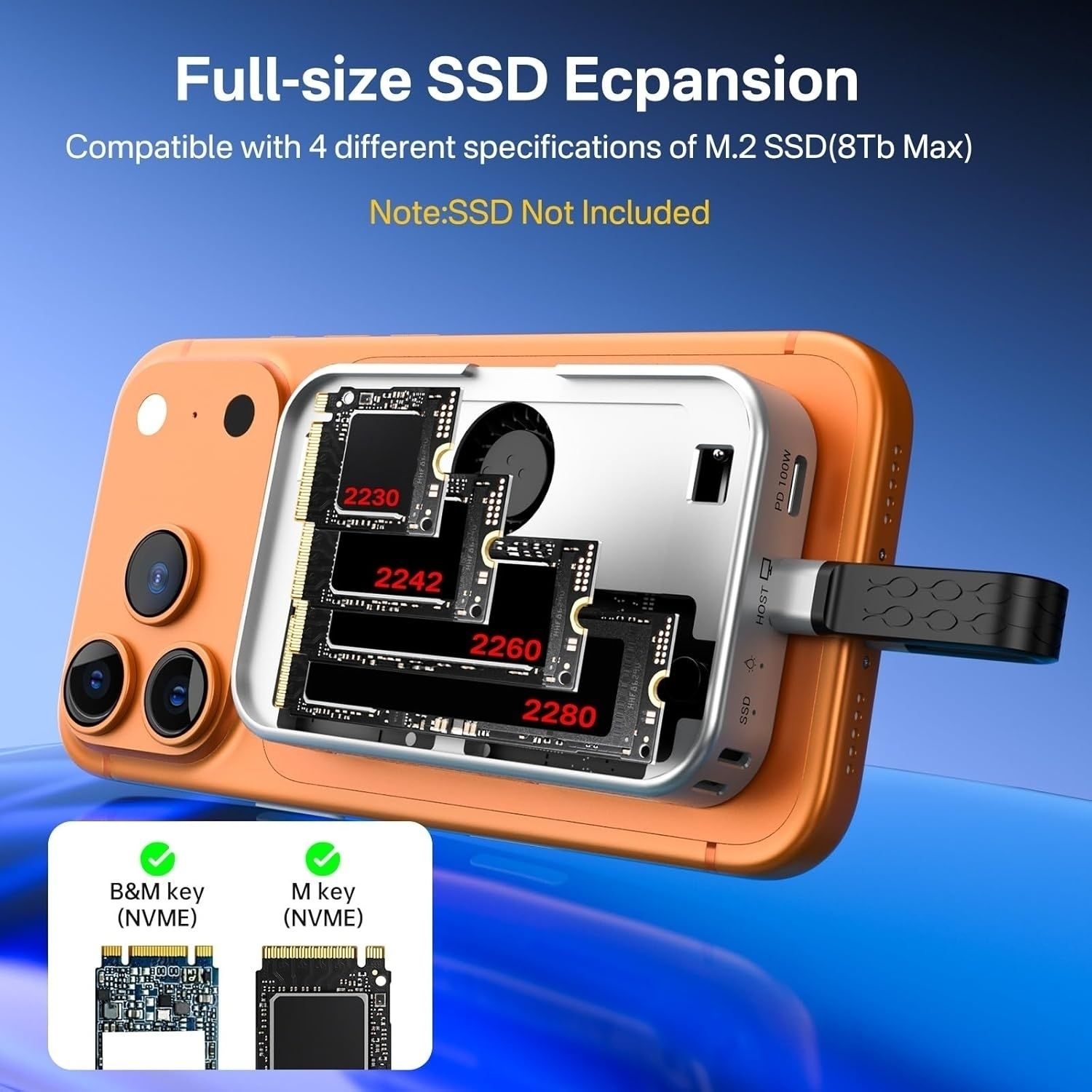ACASIS EC1401 SSD+ 6-in-1 USB-C Docking Hub 10Gbps HDMI 4K 60Hz view 8