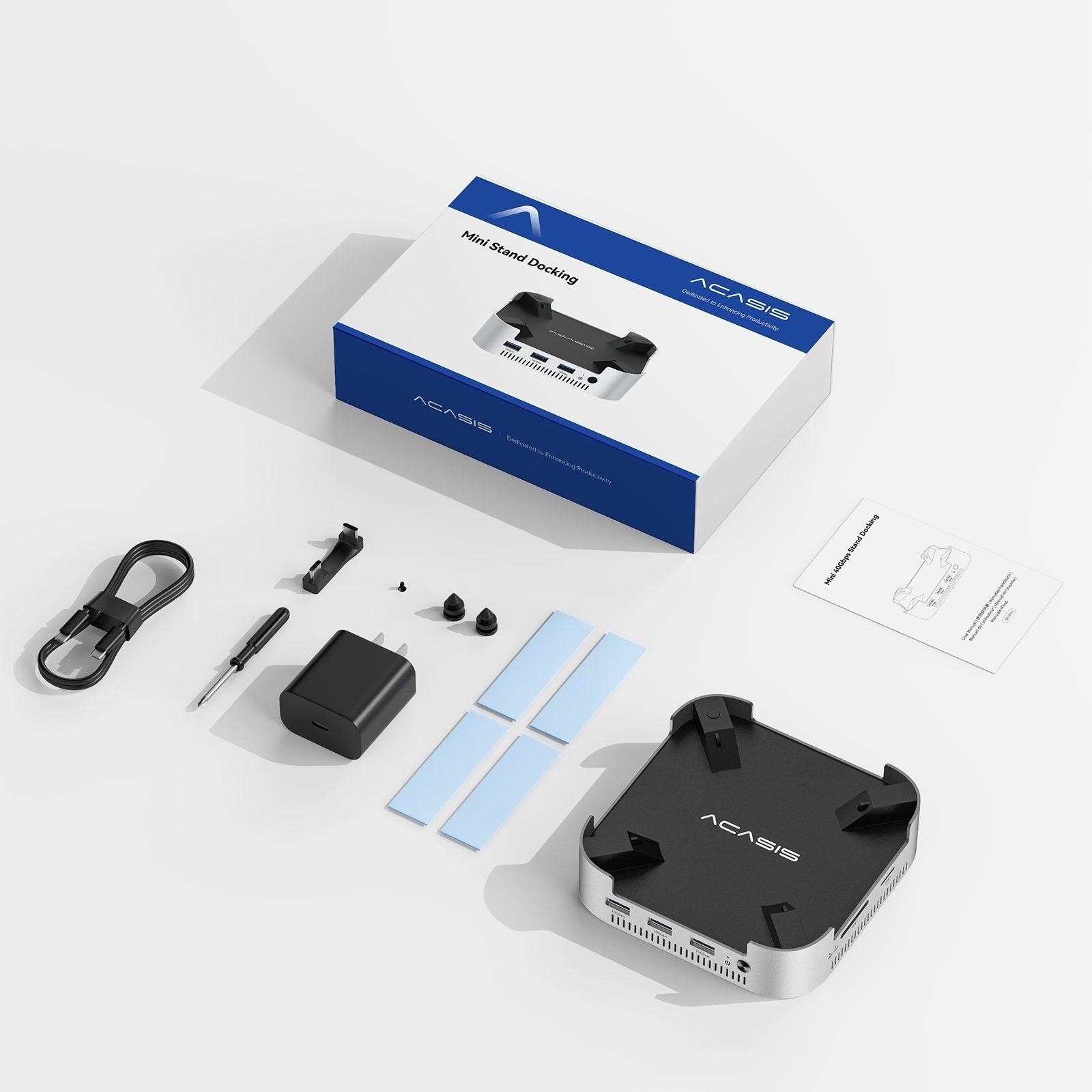 ACASIS M001PRO 14-in-1 Mac Mini Docking Station USB4 40Gbps Dock Dual 4K60Hz view 5