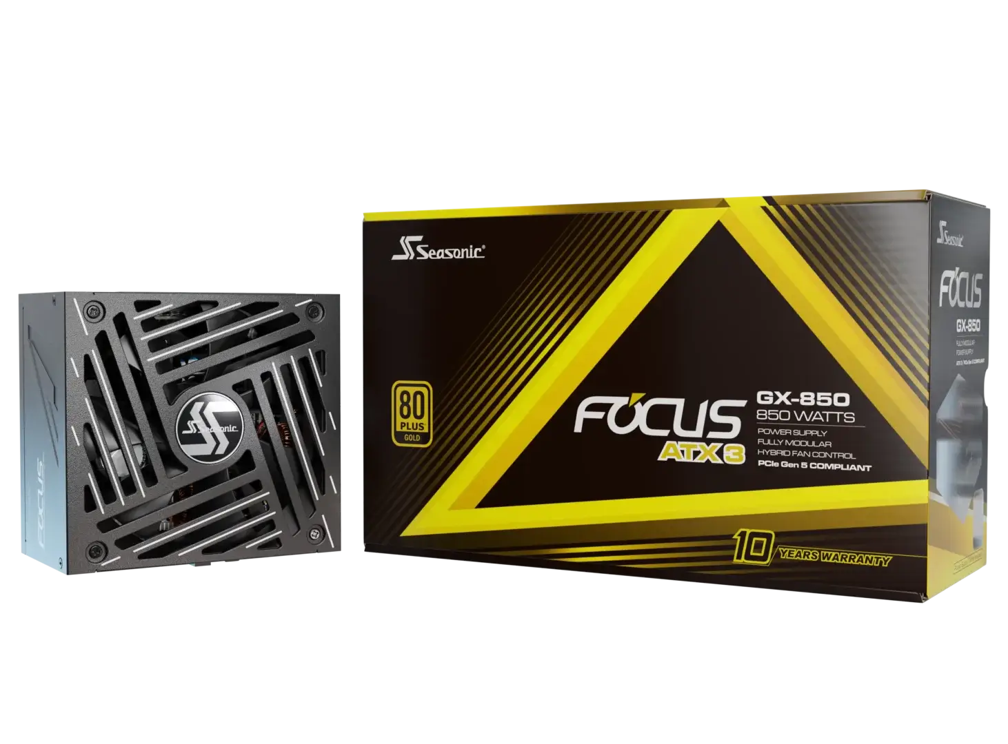 Seasonic 850W Focus GX-850 V4 Fully-Modular 80 PLUS Gold ATX3.1/PCIe 5.1 PSU view 10