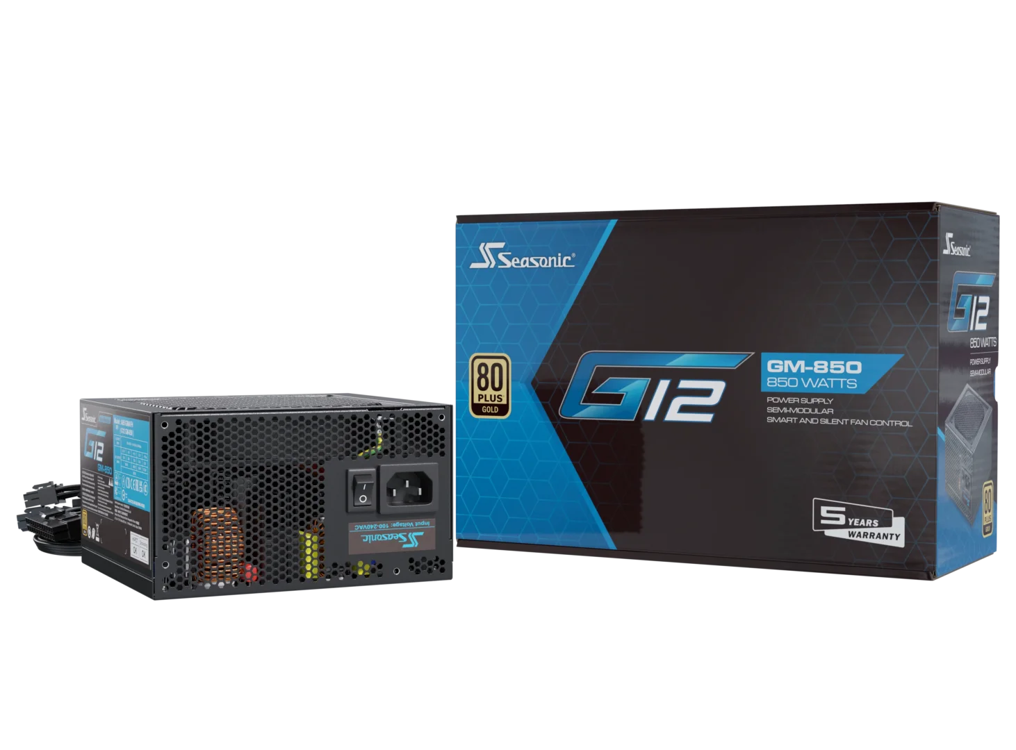 Seasonic 850W G12 V1.5 GM-850 Semi-Modular 80 PLUS Gold ATX PSU view 6