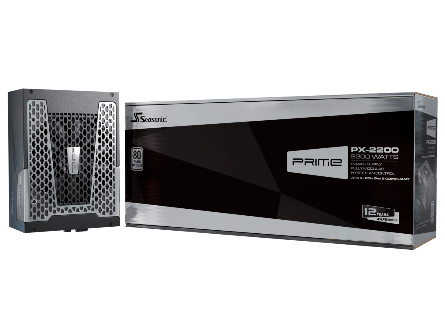 Seasonic 2200W Prime PX-2200 Fully-Modular 80 PLUS PLATINUM ATX3.1/PCIe 5.1 PSU view 8
