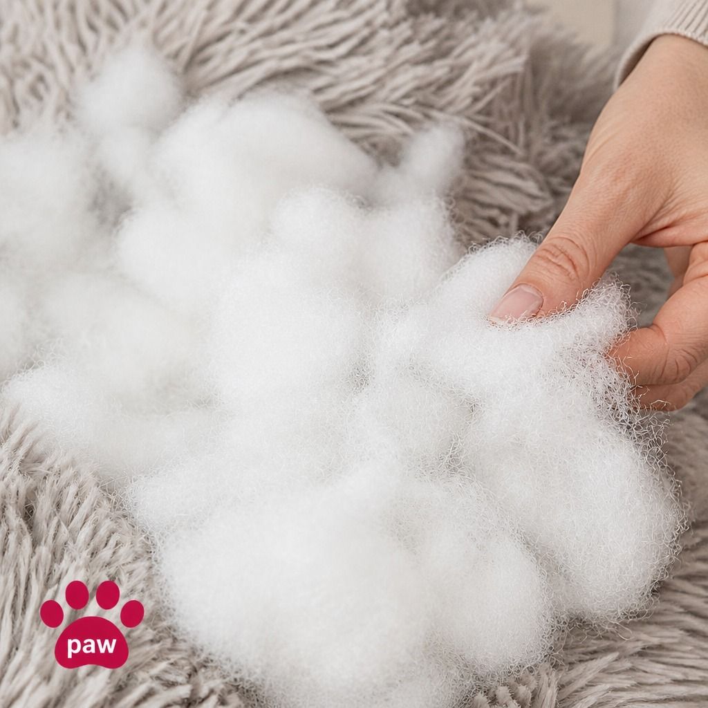 Dog Cat Pet Calming Bed Warm Soft Plush Round Nest Comfy Sleeping Cave 120cm view 6
