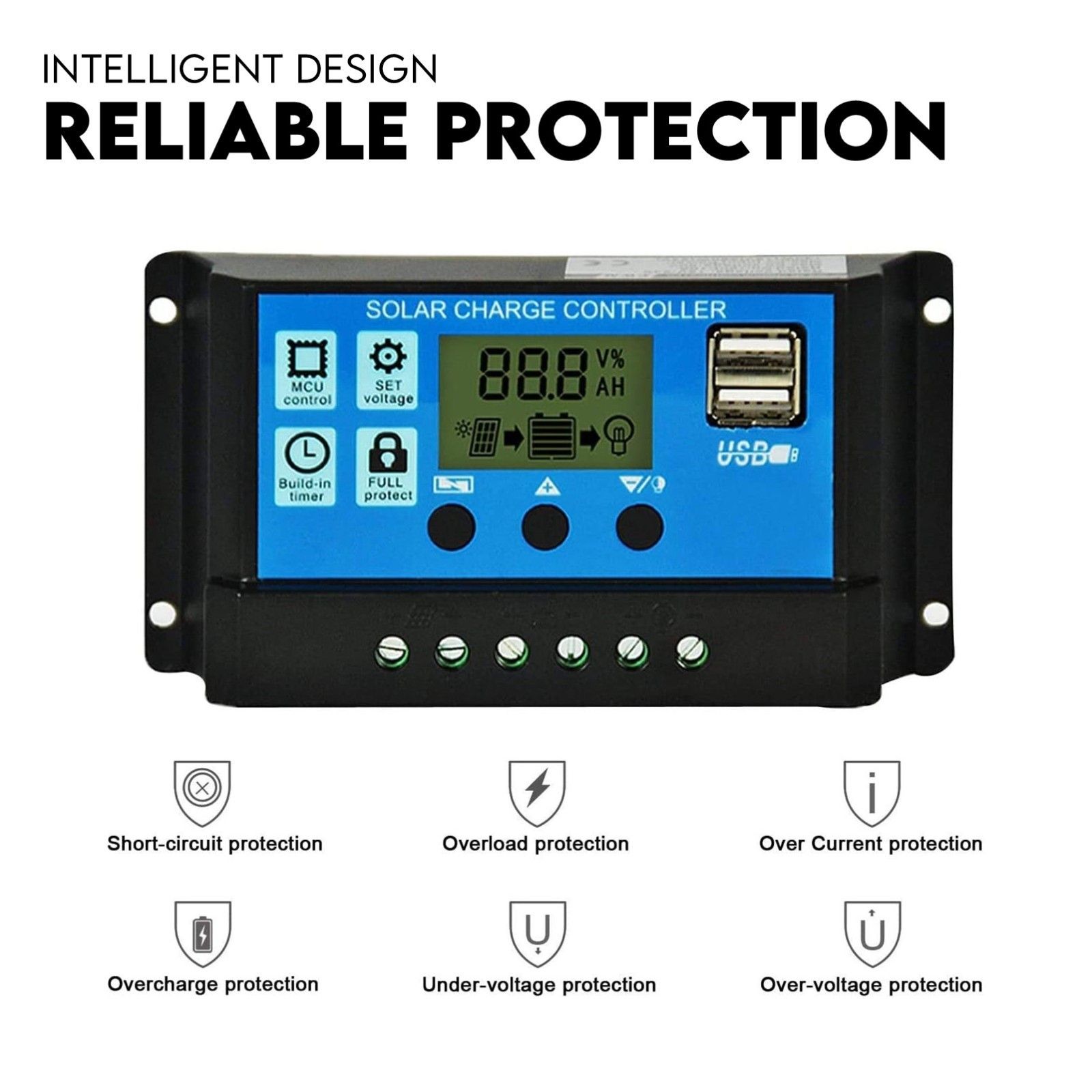 Double Swing Gate Opener Automatic Full Solar Power Kit Remote Control view 3