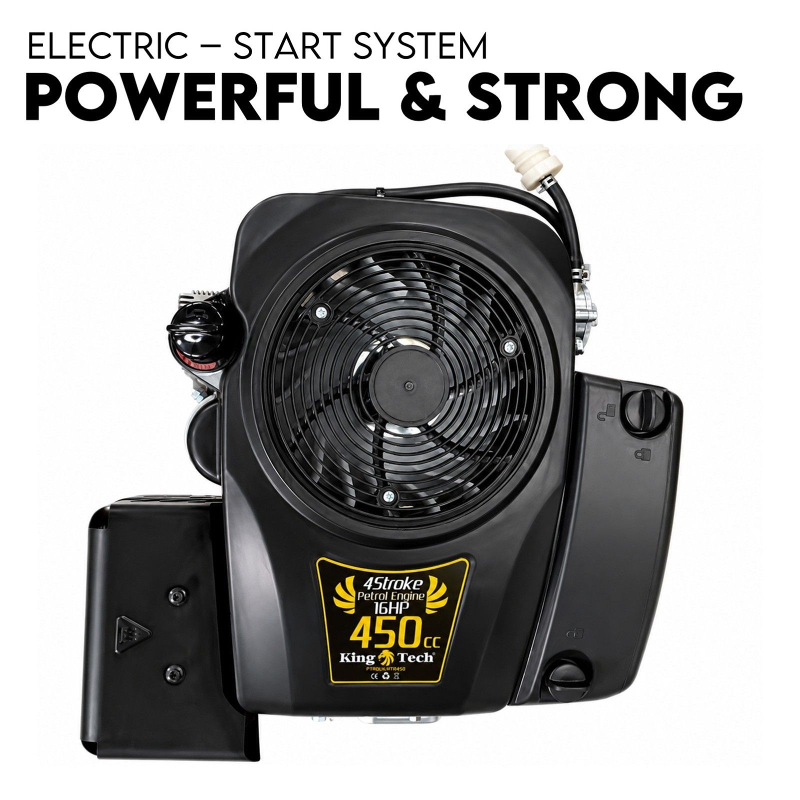 16HP Vertical Shaft Lawn Mower Engine Petrol 4 Stroke Ride on Motor OHV view 2