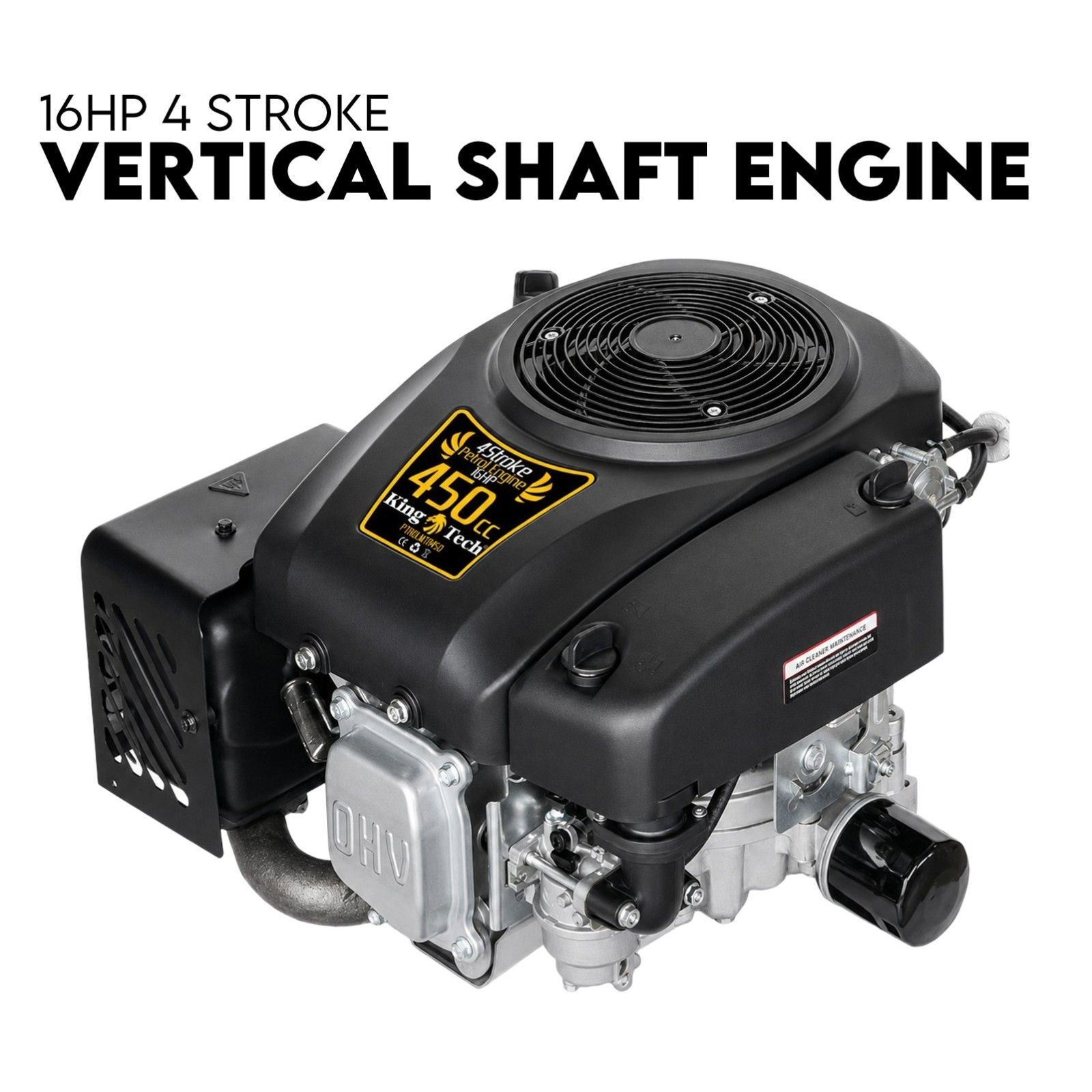 16HP Vertical Shaft Lawn Mower Engine Petrol 4 Stroke Ride on Motor — image 1