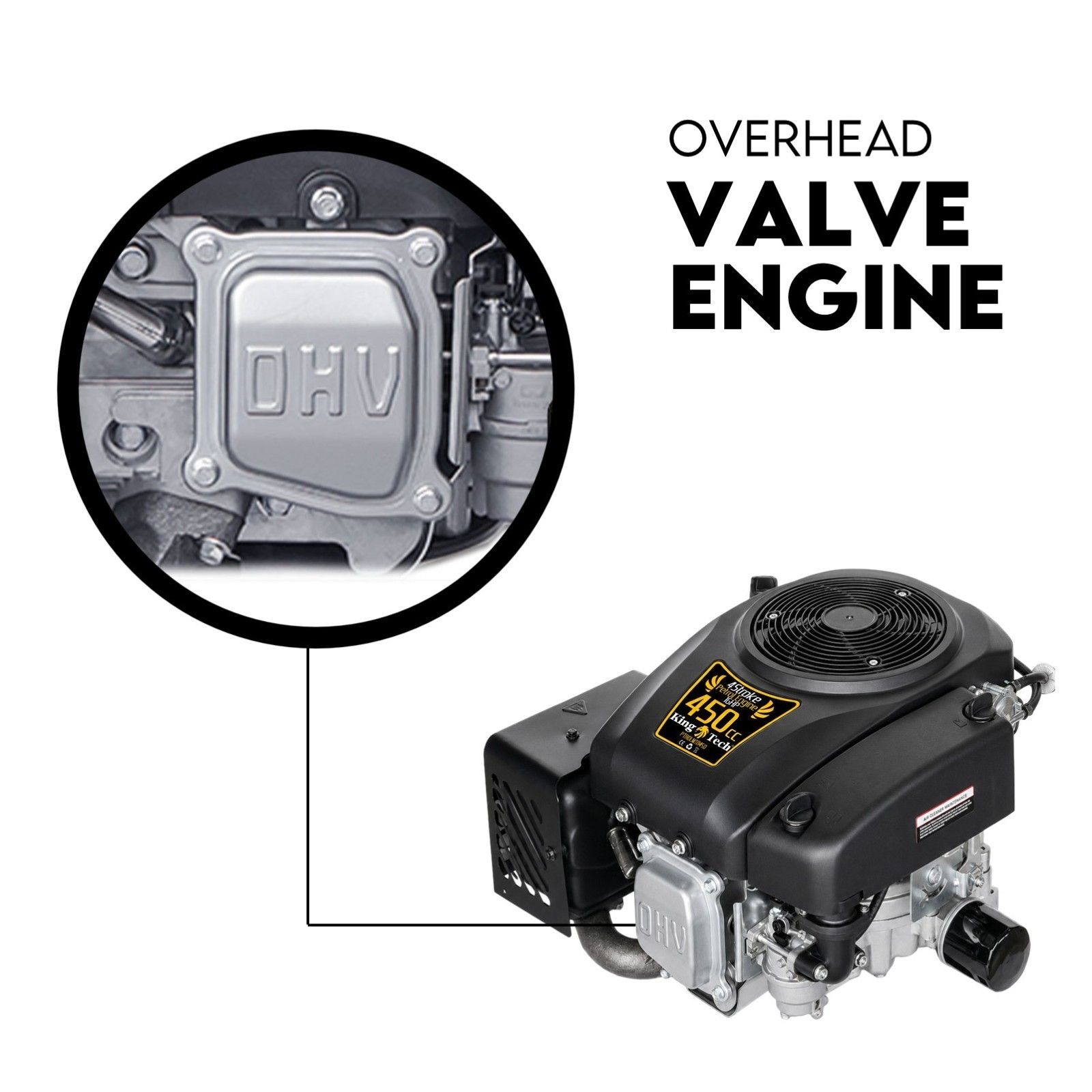 16HP Vertical Shaft Lawn Mower Engine Petrol 4 Stroke Ride on Motor view 8