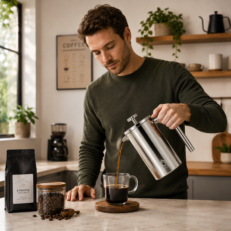 French Press Coffee Maker 350ml view 2