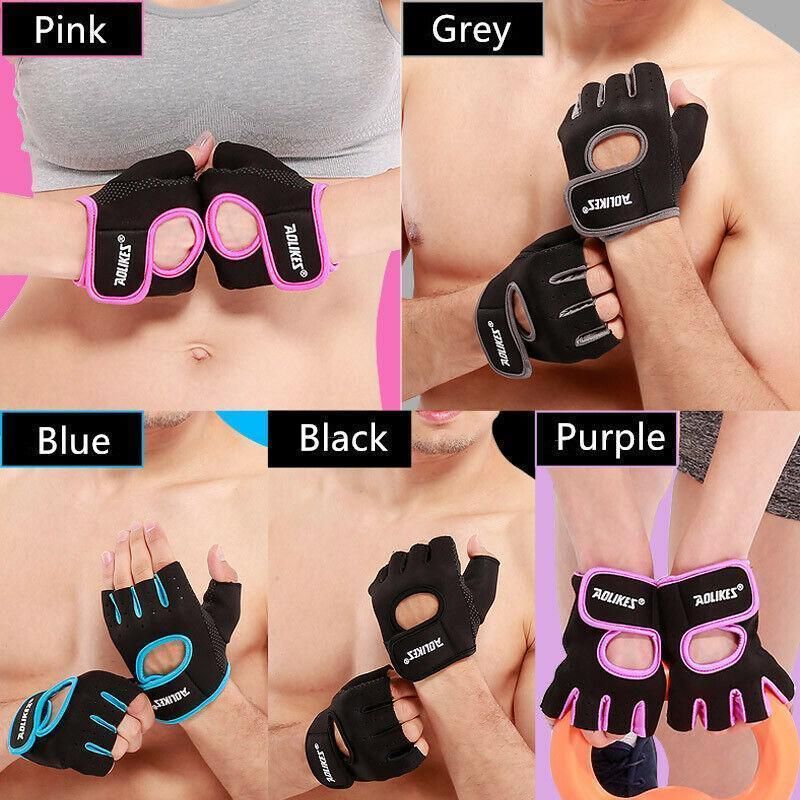 M Size Sports Gloves Weight Lifting Exercise Training Workout Bike Riding Men view 4