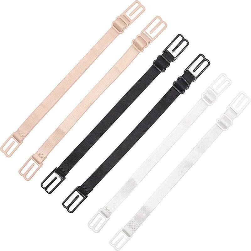 3Pcs Lady Nonslip Elastic Adjustable Band Bra Strap Holder Strap Racer Back view 11