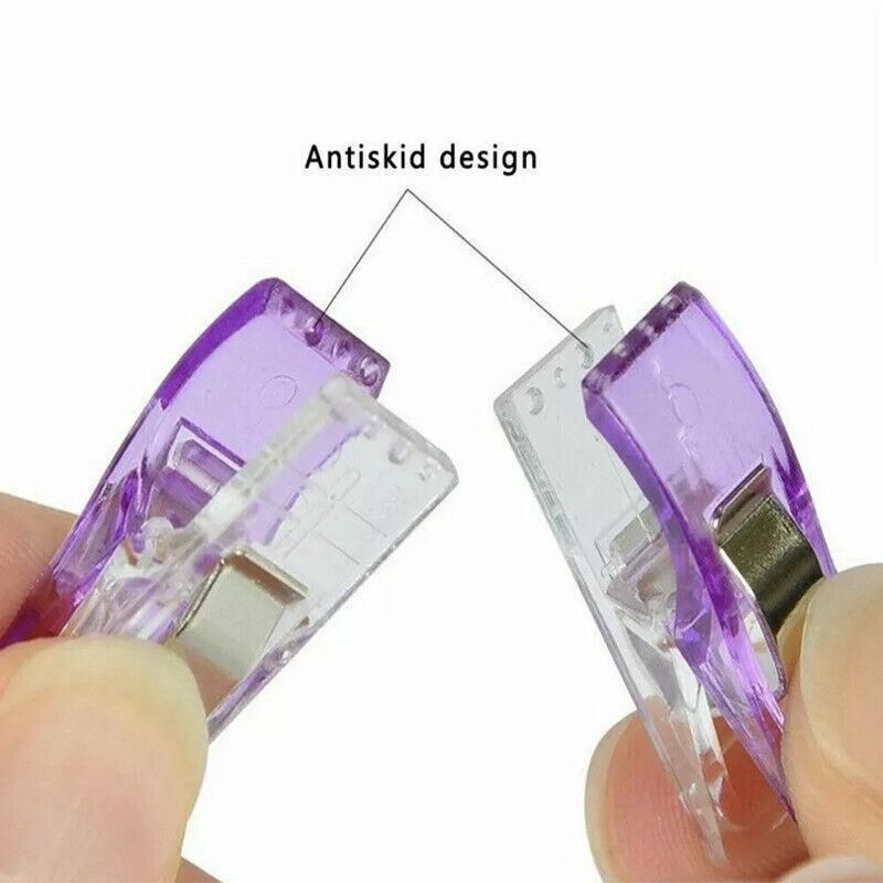 50Pcs Sewing Quilting Clips Wonder Craft Fabric Clamp DIY Colourful or Clear view 7