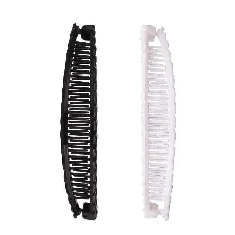 5X Hair Ponytail Holder Banana Clips Plastic Black Claw Comb Clip Multipurpose view 12