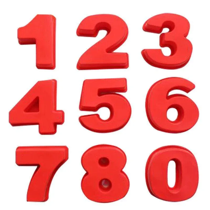 10 Inch Silicone Number Cake Mould Birthday Baking Pan Fondant Tools - 4 view 3