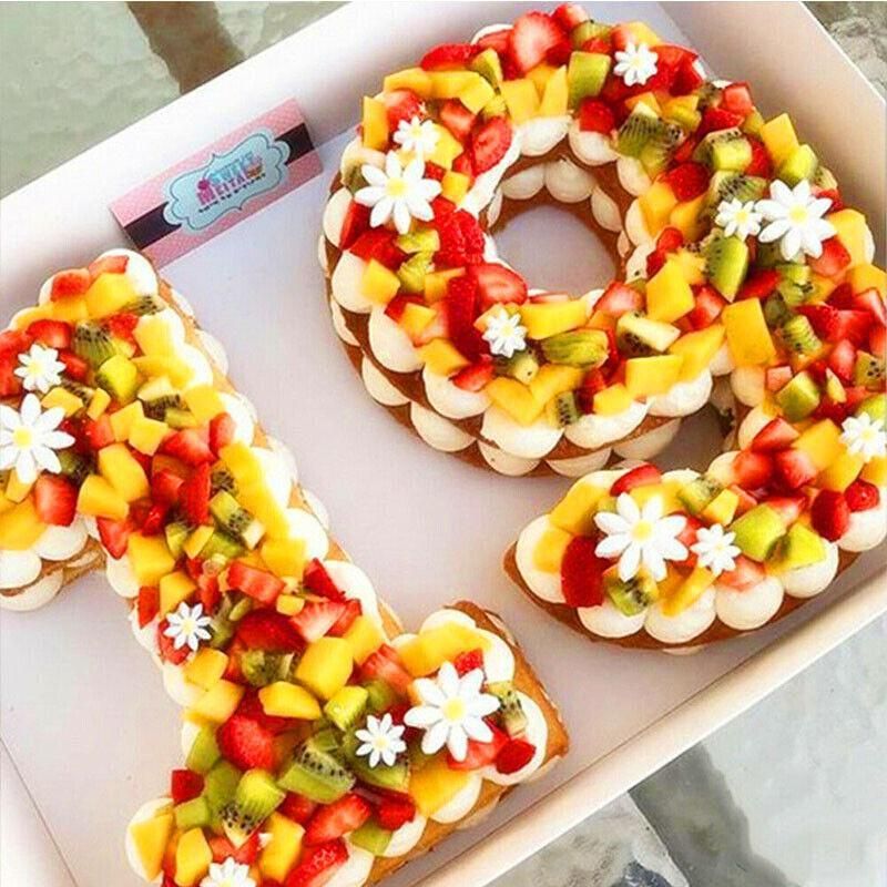 10 Inch Silicone Number Cake Mould Birthday Baking Pan Fondant Tools - 4 view 7