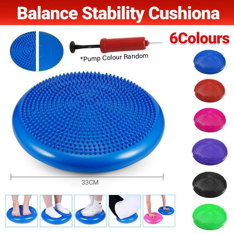 Balance Stability Cushion Wobble Air Disc Ankle Knee Strength Rehab Exercise view 2