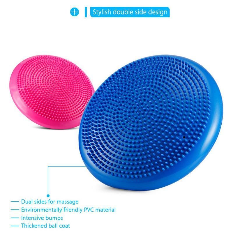 Balance Stability Cushion Wobble Air Disc Ankle Knee Strength Rehab Exercise - Red view 5