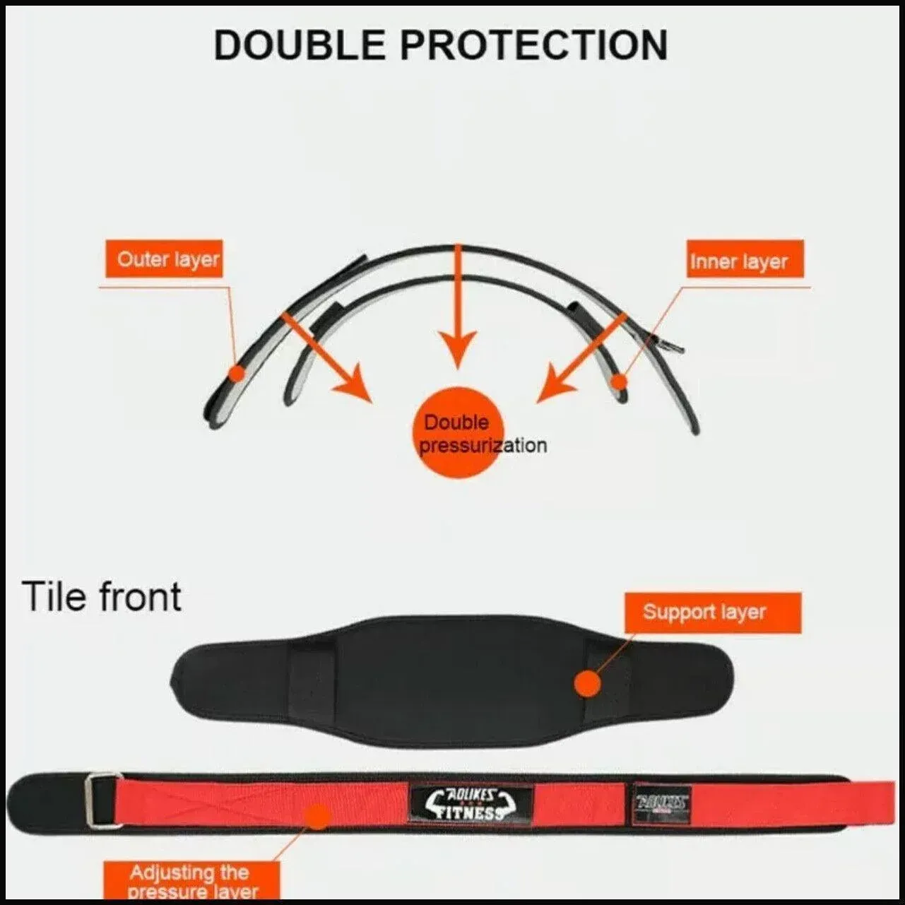 Fitness Weight Lifting Belt Barbell Dumbell Training Back Support Men Women M view 4