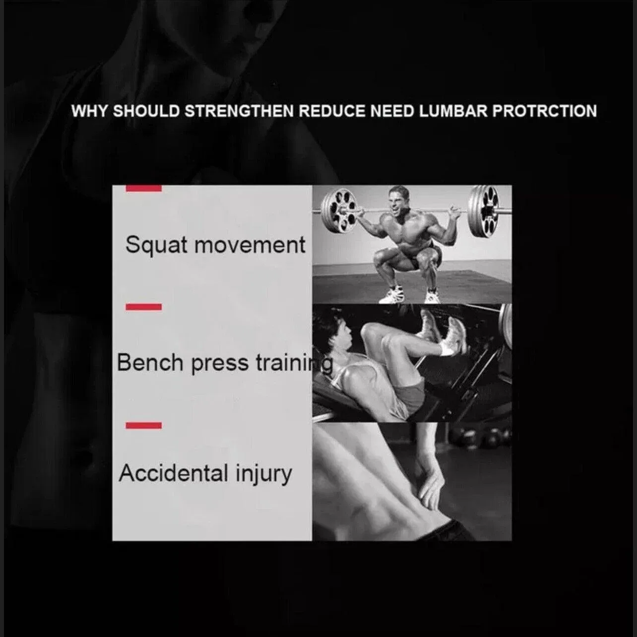 Fitness Weight Lifting Belt Barbell Dumbell Training Back Support Men Women M view 6