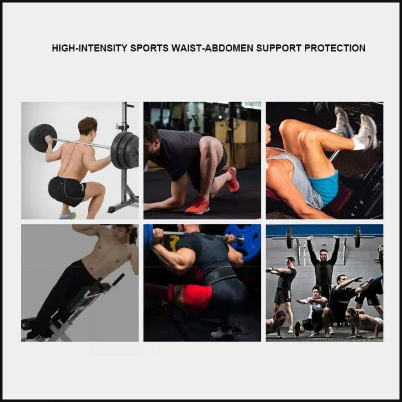 Fitness Weight Lifting Belt Barbell Dumbell Training Back Support Men Women XL view 5