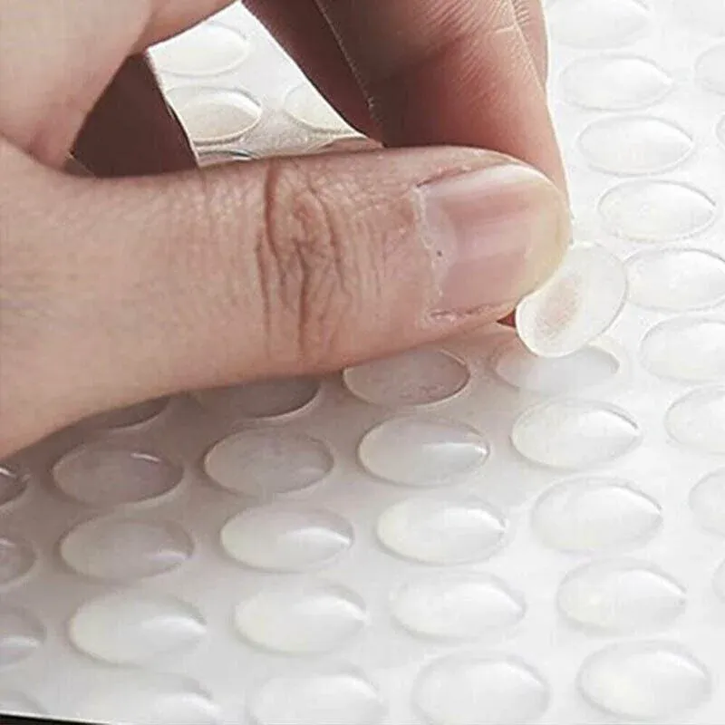 100PCS Clear Silicone Bumper Pads Self Adhesive Door Drawer Cabinet Furniture view 13
