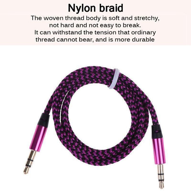 AUX Cable 3.5mm Stereo Audio Input Extension Male to Male Auxiliary Car Cord view 9