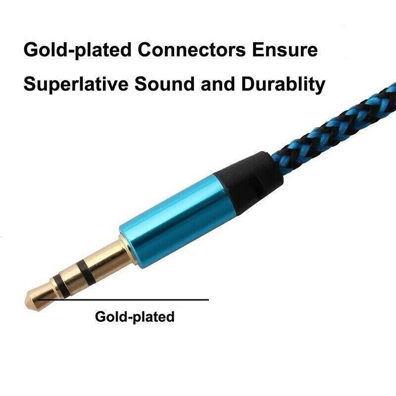 AUX Cable 3.5mm Stereo Audio Input Extension Male to Male Auxiliary Car Cord view 7