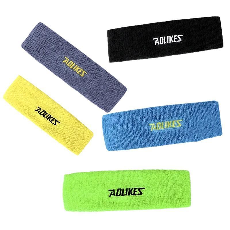 Aolikes Headbands Sweatband Cotton Hair Gym Yoga Stretch Sport Sweat Band - Green view 7