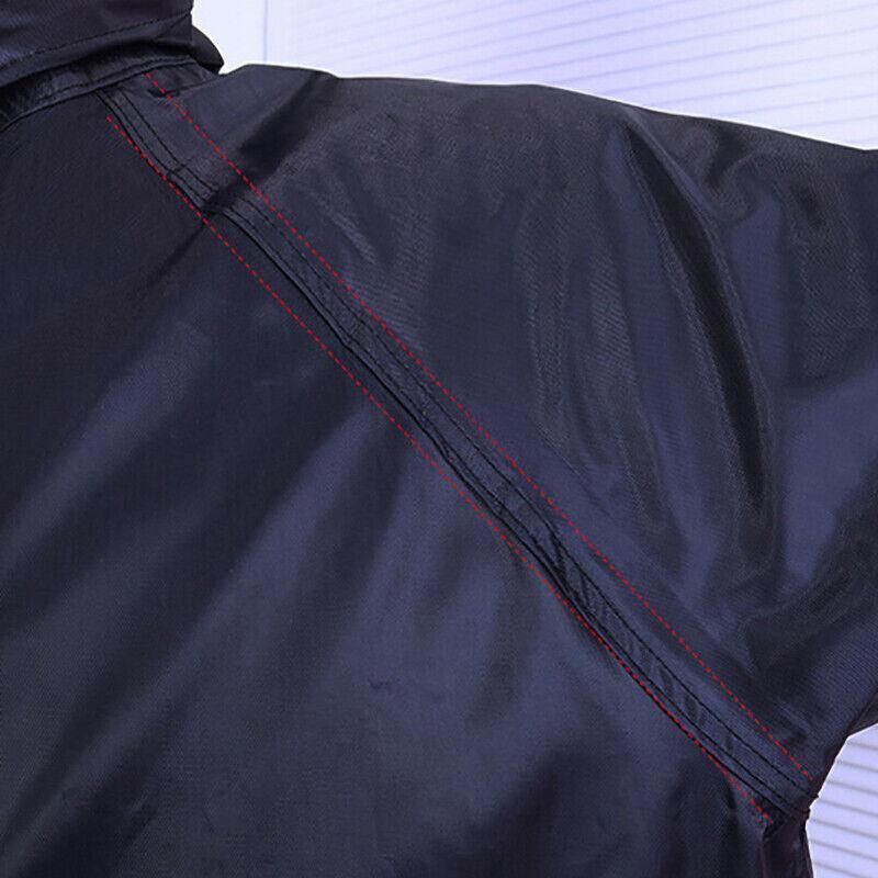 Unisex Waterproof Raincoat XL Size Lightweight Hooded Long Work Outdoor view 10