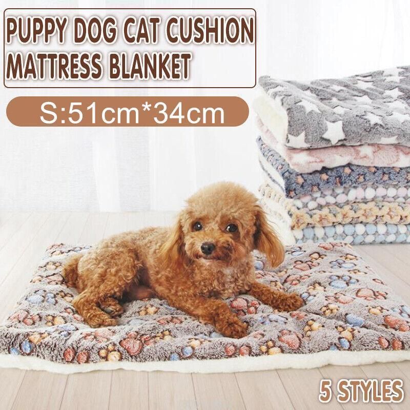 S Size Puppy Dog Cat Cushion Mattress Blanket Bed Soft Warm Pet Pad Winter view 2
