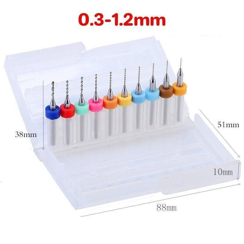 10X Tungsten Steel Micro Drill Bits 0.1-1.2mm for Rotary Tool - 0.3-1.2MM view 4