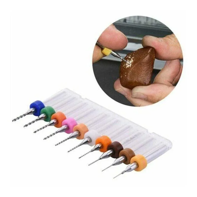 10X Tungsten Steel Micro Drill Bits 0.1-1.2mm for Rotary Tool - 0.3-1.2MM view 9