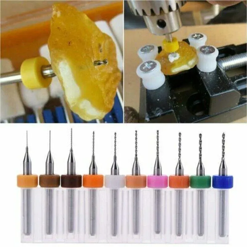 10X Tungsten Steel Micro Drill Bits 0.1-1.2mm for Rotary Tool - 0.3-1.2MM view 10