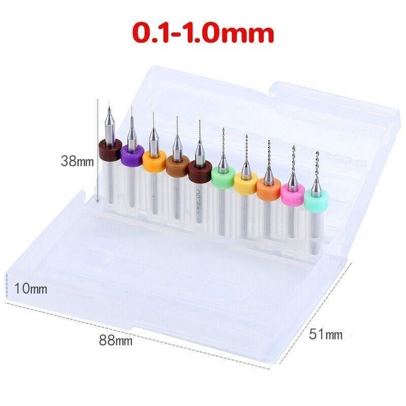 10X Tungsten Steel Micro Drill Bits 0.1-1.2mm for Rotary Tool - 0.3-1.2MM view 11