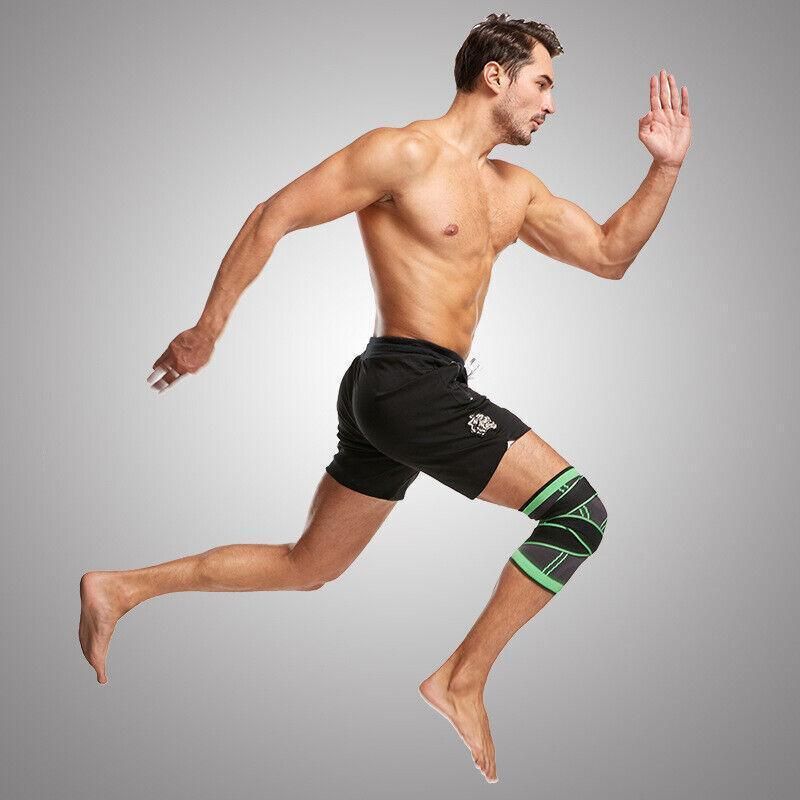 3D Weaving Knee Brace Breathable Sleeve Support Running Jogging Joint Pain Leg view 10