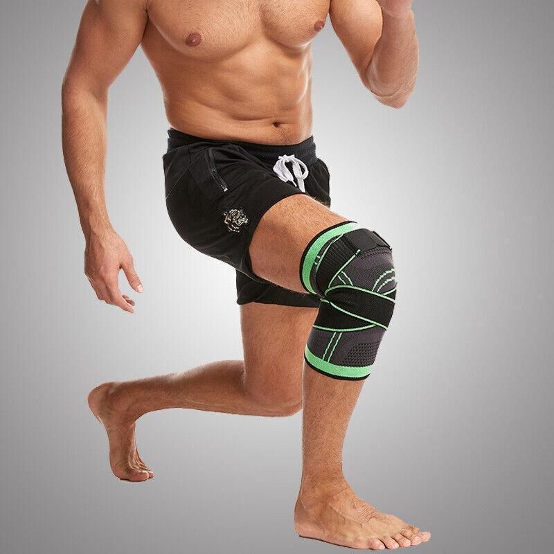 3D Weaving Knee Brace Breathable Sleeve Support Running Jogging Joint Pain Leg view 4