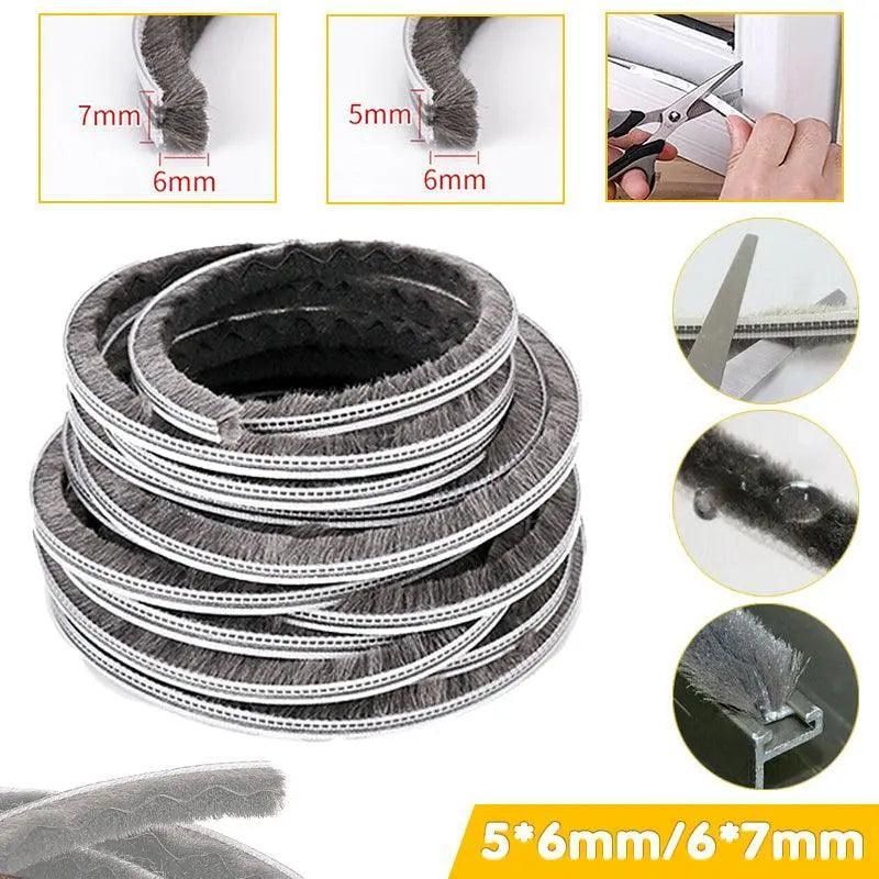 10M Hairy Seal Brush for Door & Window Draught Exclusion - 5x6mm（10M） view 2