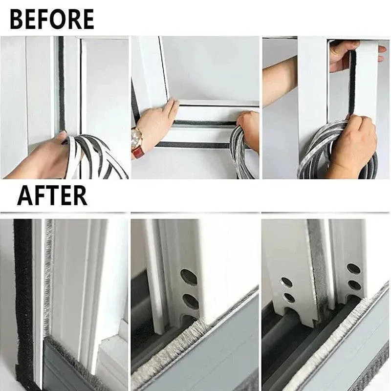 10M Hairy Seal Brush for Door & Window Draught Exclusion - 5x6mm（10M） view 11