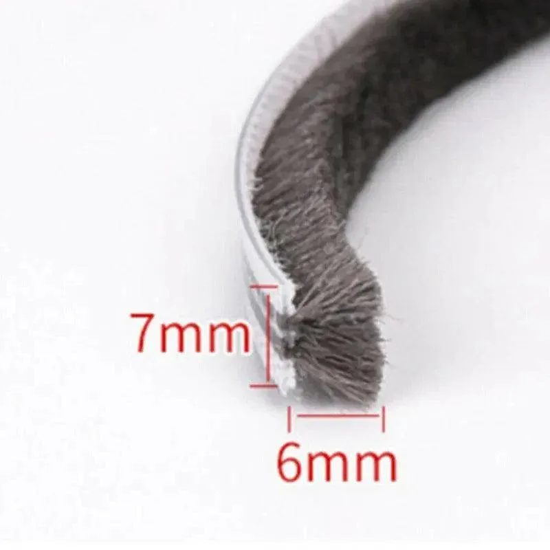 10M Hairy Seal Brush for Door & Window Draught Exclusion - 5x6mm（10M） view 13