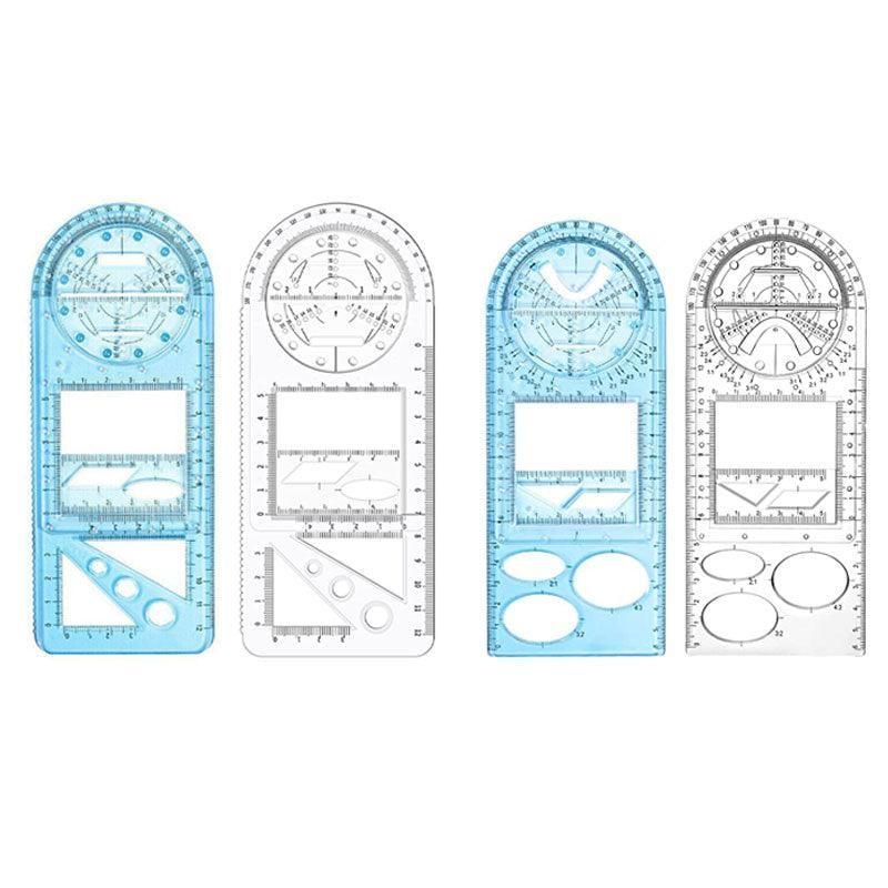 Multifunctional Geometric Ruler Student Mathematics Drawing Tools School view 3