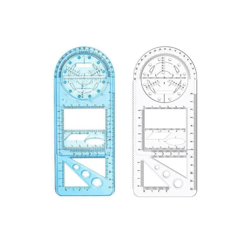 Multifunctional Geometric Ruler Student Mathematics Drawing Tools School view 13