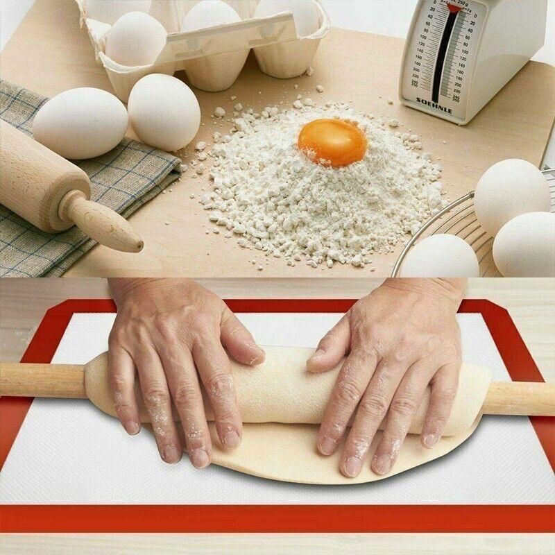 Silicone Baking Mat Non Stick Reusable Sheet for Pastry Dough Cookie Oven view 10