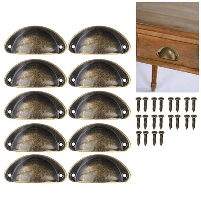 30X Modern Cup Cabinet Handle Knob Drawer Furniture Door Pull Shell Cupboard view 4