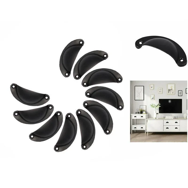 30X Modern Cup Cabinet Handle Knob Drawer Furniture Door Pull Shell Cupboard view 11