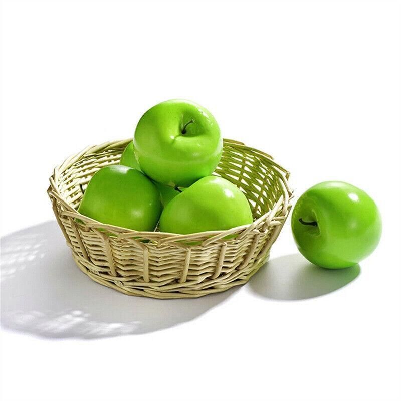 10 X Artificial Green or Red Apples for Home Party Wedding and Shop Decor - Red view 5