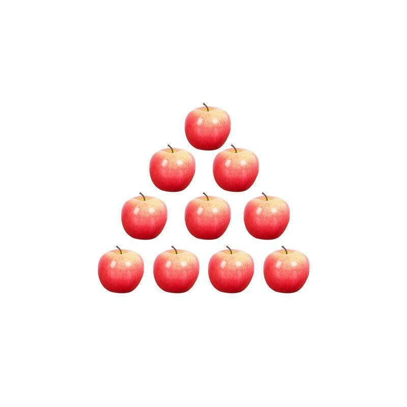 10 X Artificial Green or Red Apples for Home Party Wedding and Shop Decor - Red view 6